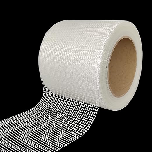 EDSRDRUS Drywall Repair Tape, 4in, Self-Adhesive, 100ft, Fiberglass, for Indoor Wall