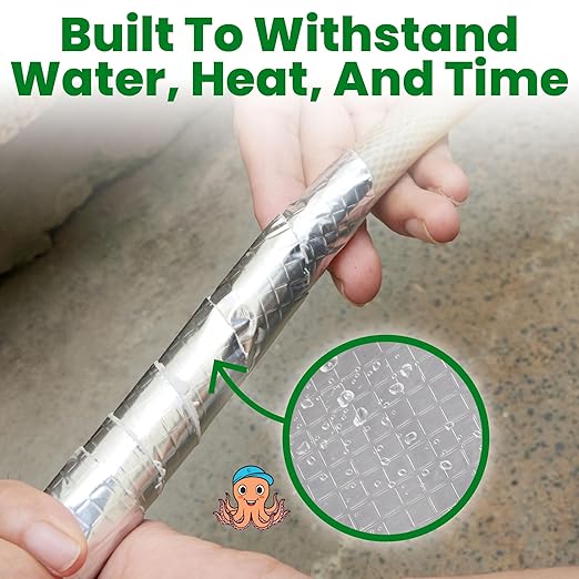ECOHomes Aluminum Butyl Tape, Waterproof Aluminum Foil Tape for Leaks (20 Inch Wide) | Butyl Seal Tape for Roofs, Gutter Repair, Gutter Holes, Pipes, Metal Roof Patch, RV, Plumbing and Outdoor Sealing