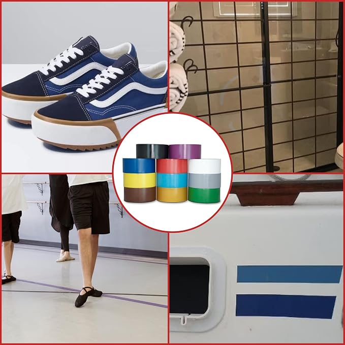 GGR Supplies T.R.U. CVT-536 Dark Blue Vinyl Pinstriping Dance Floor Tape: 4 in. Wide x 36 yds. Several Colors