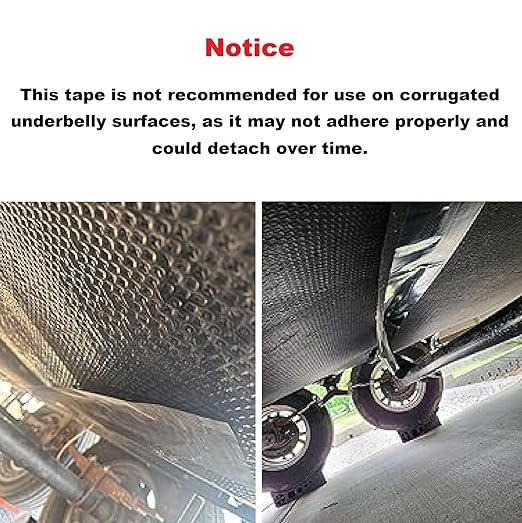PlusRoc RV Underbelly Material RV Underbelly Tape Waterproof Flex Belly Tape with Permanent Sealing Adhesive for Mobile Home, Camper Travel Trailer, Tear Repair Patch(7.87'' x 50')