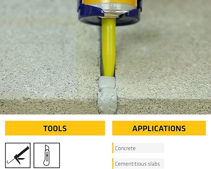 SIKA Sikaflex Self Leveling Sealant, Gray, Polyurethane, 29 fl oz, Waterproof, Self-Leveling for Sealing Horizontal Expansion Joints in Concrete