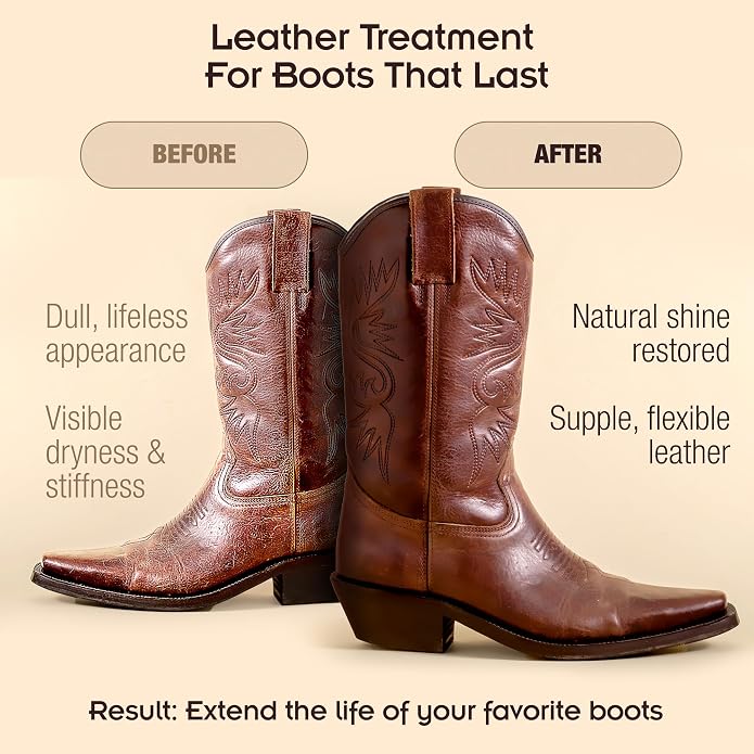 Griffin Leather Boot Conditioner, 8 oz – Deep Conditioning & Moisturizing Formula – Non-Greasy Leather Conditioner for Boots