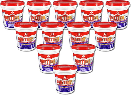 Red Devil 0548 ONETIME Lightweight Spackling, 1 Pint, Made in USA