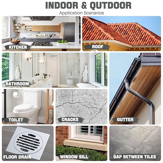 NYBQ Waterproof Sealant Coating 18oz, Transparent Invisible Waterproof Agent, Super Strong Anti-Leakage Polyurethane Coating for Bathroom, Roofs, Kitchen, Patio, Walls, Indoor & Outdoor