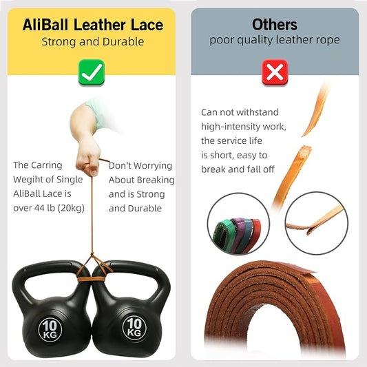 Baseball Glove Lace, 2 Pcs Authentic Cowhide Lace 79 Inch, Perfect Quick Repair Baseball Glove Repair Lacing Kit