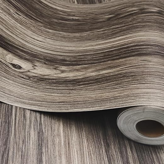 Wood Grain Peel and Stick Floor Tiles – 11.8” Width, Full Roll Length of 394" – Versatile Design for Any Space, Self Adhesive Vinyl Flooring, Waterproof and Non-Slip Features