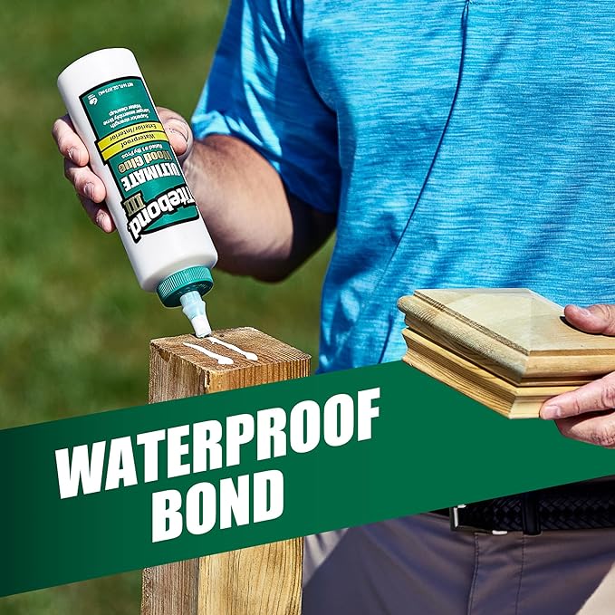 Titebond III Ultimate Wood Glue 1 Gal. (2 Pack) – Premium Professional Woodworking Adhesive, Waterproof, Strong Initial Tack, Interior/Exterior Use, Easy Water Cleanup – 1416