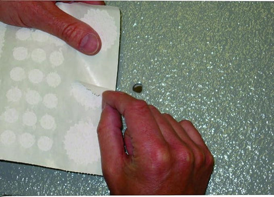 Stepsaver Products USA Made Mini Patch Textured Wall Repair Kit. Repair Nail and Wall Anchor Sized Holes (1) Pack Provides 54 Small Hole Repair Patches.