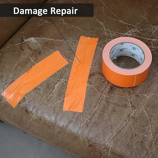 BOMEI PACK Orange Duct Tape, 3Rolls Heavy Duty Strong Industrial Color Duct Tape 9mil x 1.88inch x 30yds for Packing and Repairing