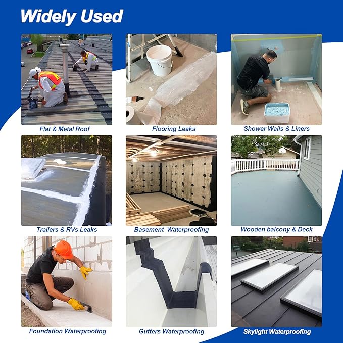 6 Inches x 76 Feet Waterproofing Membrane Anti Fracture Fabric, Reinforcing Water Barrier Drywall Mesh Tape, Liquid Waterproof Membrane Fiberglass Tape for Shower Wall,Seam