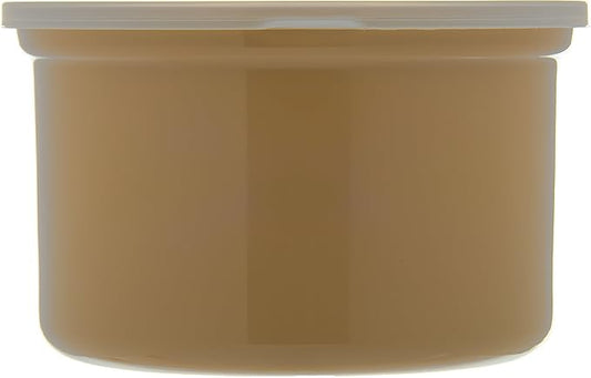 Carlisle FoodService Products Classic Round Storage Container Crock with Lid for Kitchen, Restaurants, Home, Plastic, 1.5 Quarts, Beige, (Pack of 6)