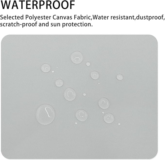 Gheeidau Canvas Repair Patch 9×11 Inch 3Pcs Waterproof Self-Adhesive Fabric Repair Patch for Tents,Boat Cover,Pop Up Canopy,Patio,Bags,Car Seats,Sofas,Furniture Cover(Light Grey)