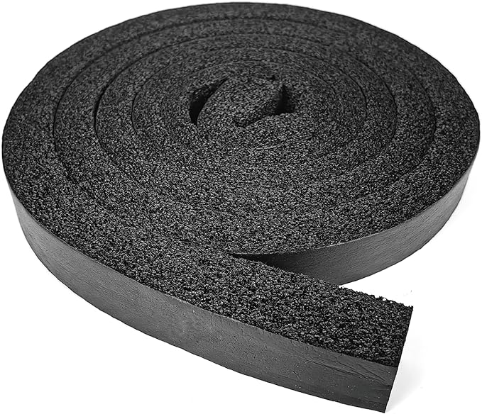 Weather Stripping Door Seal Strip, 1 in x 1 in, Non-Adhesive, High Reslilience, AC Insulation Tape, Weatherproof, Reduce Noise, Gap Filler, Foam Insulation Tape for Doors and Windows
