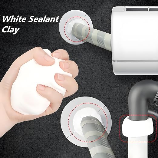 6 pcs Sealant Mastic Waterproof Wall Repair Sealing Clay for Air Conditioning Hole and Drainage Pipes Gap Wall Hole Repair Quick Mending Mud Putty