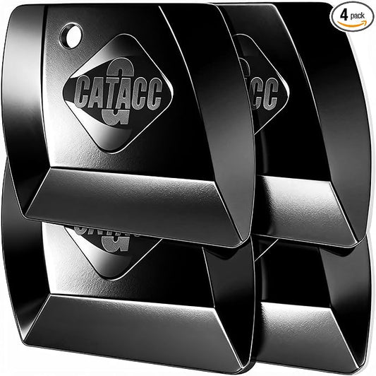 G.CATACC 4-Pack Pan Scrapers, Durable Plastic Dish Scraper Tool for Kitchen Cast Iron Pot Pan Skillets, Cookware Cleaning