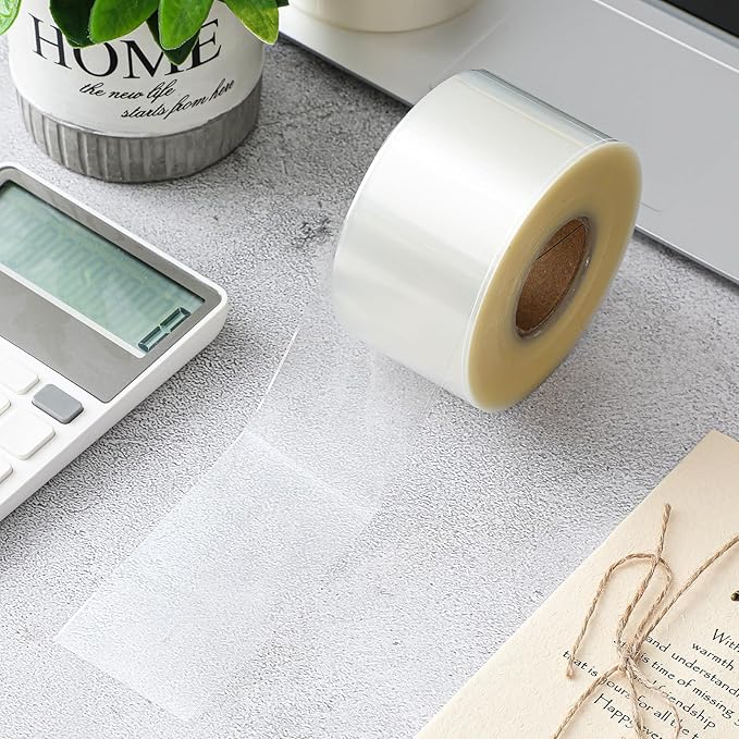 Zonon 500 Pcs Label Protector Back to School Clear Labels Stickers Wafer Seals Waterproof Labels Library Supplies for Protecting Barcodes, Numbers and Stickers (3 x 5 Inch,Rectangle)