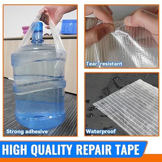 Tikfoam RV Awning Repair Tape for Tarp, Boat Covers Repair Tape,Tent, Sail Tape, Tear Repair Patch Kit, Waterproof, 5 Inch Wide 30FT Long, Reinforced