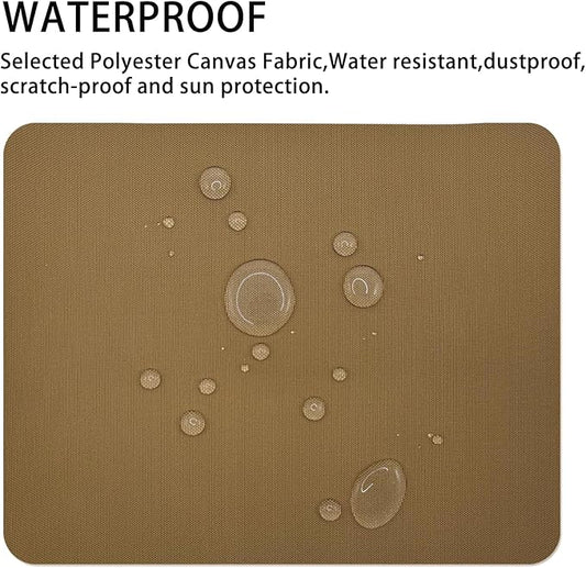 Gheeidau Canvas Repair Patch 9×11 Inch 3Pcs Waterproof Self-Adhesive Fabric Repair Patch for Tents,Boat Cover,Pop Up Canopy,Patio,Bags,Car Seats,Sofas,Furniture Cover(Camel)