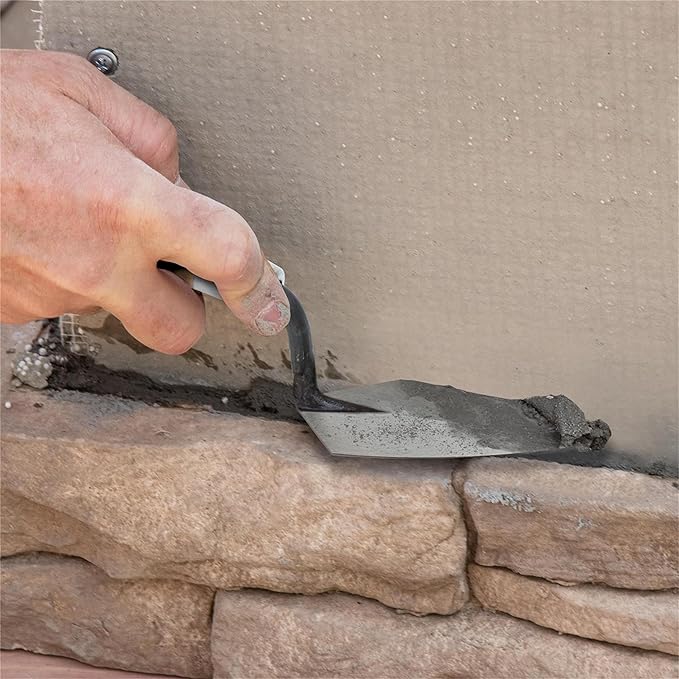 MARSHALLTOWN Pointing Trowel, 5 x 2 1/2 Inch Inch Blade, Philadelphia Pattern, Single Piece High Carbon Steel, Wooden Handle, Repair Mortar Joints, Masonry, Made in the USA, 45 5
