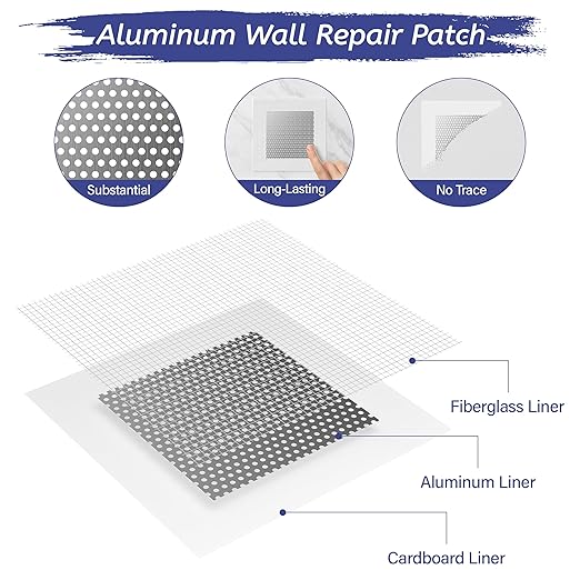 Oriflame Drywall Repair Kit: 8.5 Ounce Spackle Wall Repair with Patch/Scraper/Sandpaper/Gloves - White Wall Putty for Nail Holes/Cracks/Dents/Stains/Peeled Wall (2)