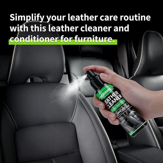 Leather Cleaner Conditioner Car Interiors Care Kit Seat Purses Bags