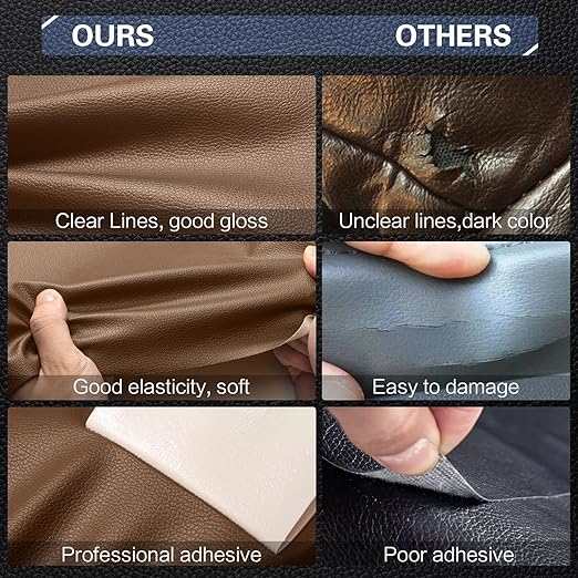 Leather Repair Kit for Furniture 16"x 31.5" Leather Tape Repair Patch Self Adhesive Sofa Vinyl Repair Patch Kit for Car Seat,Couch,Boat Seat,Chair - Red