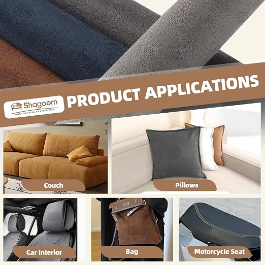 Suede Repair Patch, Large Fabric Repair Tape, Self-Adhesive Patches for Furniture, Couch, Sofa, Car Interior, Shoes, Hand Bag, Clothing (Dark Brown, 3.5X79 Inch)