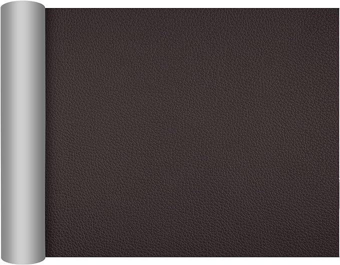 DXBULL Large Leather Repair Patch 35.4x78.7 inch Repair Tape Self-Adhesive for Furniture Sofas Car Seats Chair Couches Handbags Jackets Decorative Home Hotel Wall (Dark Coffee)
