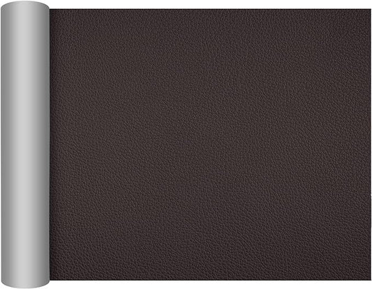 DXBULL Large Leather Repair Patch 35.4x78.7 inch Repair Tape Self-Adhesive for Furniture Sofas Car Seats Chair Couches Handbags Jackets Decorative Home Hotel Wall (Dark Coffee)