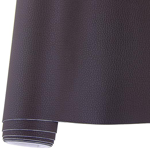 HGUAN Leather Repair Patch, 16X54 Inch Self Adhesive Leather Repair, Large Vinyl Patch Tape for Couches, Furniture, Car Seats, Cabinets, Office Chairs (Dark Brown)