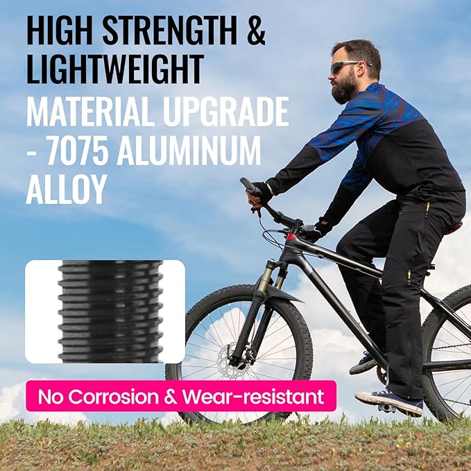 RideNow Tubeless Presta Valve Stems, 45mm Super Light 7075 Aluminum Alloy Presta Tubeless Valve Stem Kit with Valve Core Remover Tool and Valve Stem Caps, Multiple Color & Size(Pair), Titanium Gray