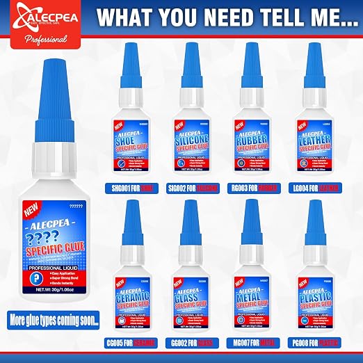 ALECPEA 30g Professional Silicone Glue - High-Flexibility Instant Adhesive for Silicone-to-Silicone Bonding - Waterproof Clear Glue for Silicone Rubber, TPE, TPU Repairs - Sets in 15 Seconds
