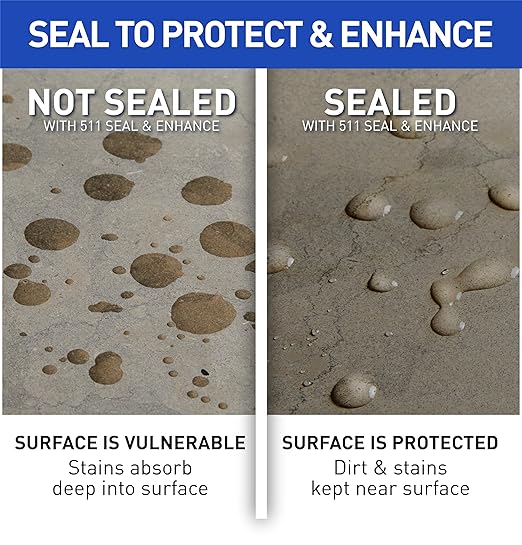 Miracle Sealants 511 Seal & Enhance Premium Enhancing Sealer for Stone & Tile, Quart