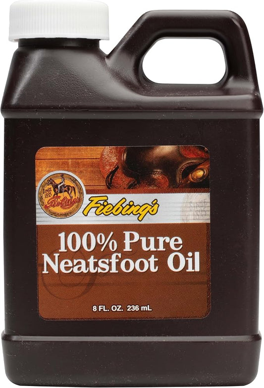 Fiebing's 100% Pure Neatsfoot Oil - Natural Leather Preservative - 8 Fl Oz