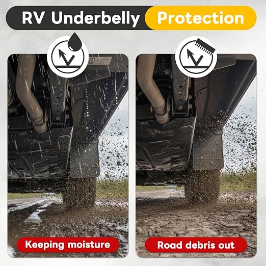 6 Inch x 50FT RV Underbelly Tape, Heavy Duty Waterproof Heat-Resistant | Outdoor Repair Patch for Awning, Tarp, Sail and Boat Cover, Permanent Seam Tape for RV Camper Mobile Home