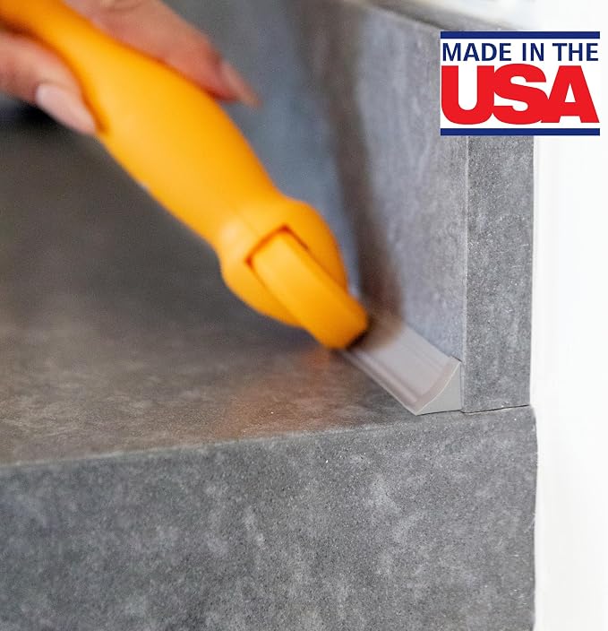 InstaTrim The Original Flexible Trim Applicator Tool, for ½ inch and ¾ inch InstaTrim, Self Adhesive, Peel and Stick Corner Molding – Made in USA | Reusable applicator presses and smooths 1/2 in and 3/4 in InstaTrim around corners and surfaces for a se...