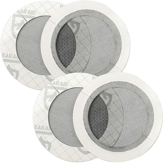 Gear AID Tenacious Tape Mesh Patches for Repairing Holes in Tents, Bug Screens, Mosquito Netting, No-See-ums and More, 3” Rounds
