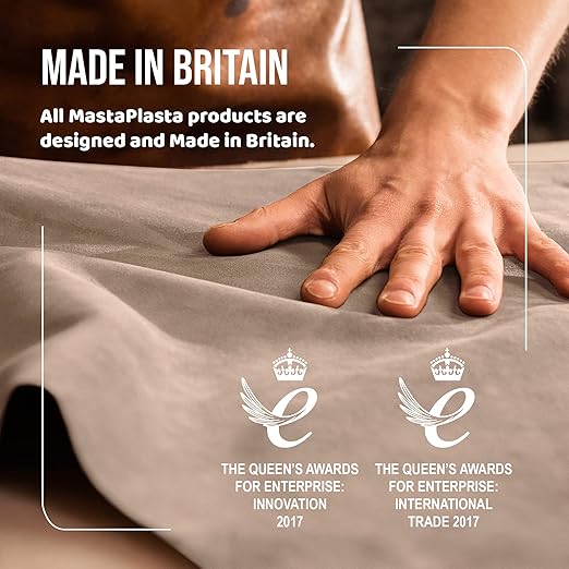 MastaPlasta Self-Adhesive Premium Leather Repair Patch - Black 8in x 4in (20 x 10 cm). Your Instant Stick-On Upholstery-Quality Leather Repair Kit for Couches, Car Interiors, Bags & DIY
