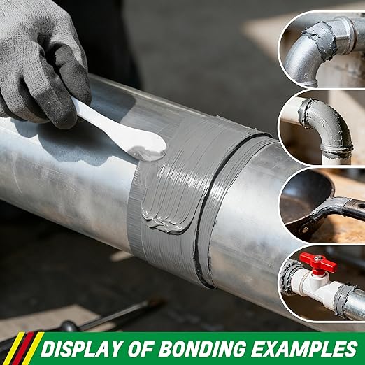 Heavy Duty Metal Glue, Waterproof Epoxy Casting Adhesive, Strongest Welding and Liquid Fillers for Metals Steel Iron Aluminum Plastics Ceramics Cement (Metal Glue 2 Pack)