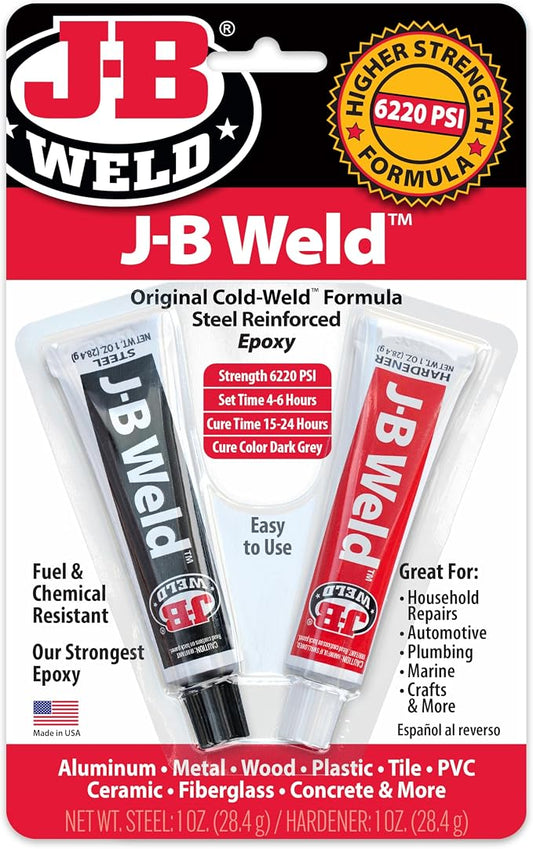 J-B Weld 8265S Original Cold-Weld Steel Reinforced Epoxy - 2 oz.