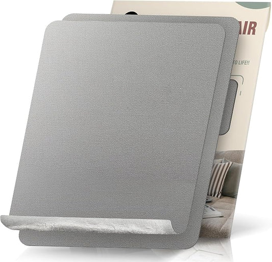 OAZ 2 Pieces 9 x 11 inch Canvas Repair Patches Canvas Fabric Patch Self-Adhesive Canvas Repair Tape Waterproof Outdoor Gear Repair Patch Kit for Boat Cover Awning Sofa Chair Couch Tent Bag (Gray)