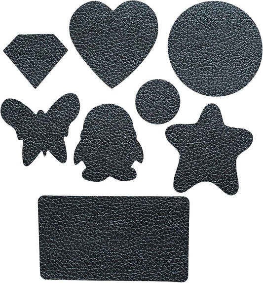 8 Pieces of Self-Adhesive Leather Repair Patches Tape Stickers for Sofas, Furniture,Car Seats,Waterproof and wear-Resistant (Black)