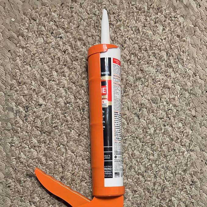 Caulking Silicone Gun with 10:1 Thrust Ratio, No Drip Performance Hand Caulk Gun with Comfort Grip, Ideal for Acrylic, Latex and Silicone Caulk in Improvement Projects like Tiles, Window Joints