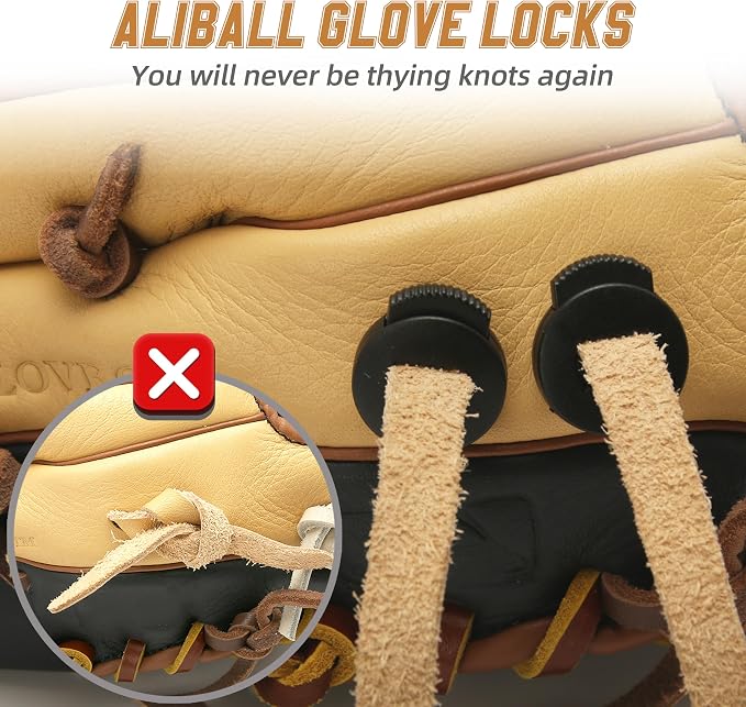 Baseball Glove Lace, 2 Pcs Authentic Cowhide Lace 79 Inch, Perfect Quick Repair Baseball Glove Repair Lacing Kit