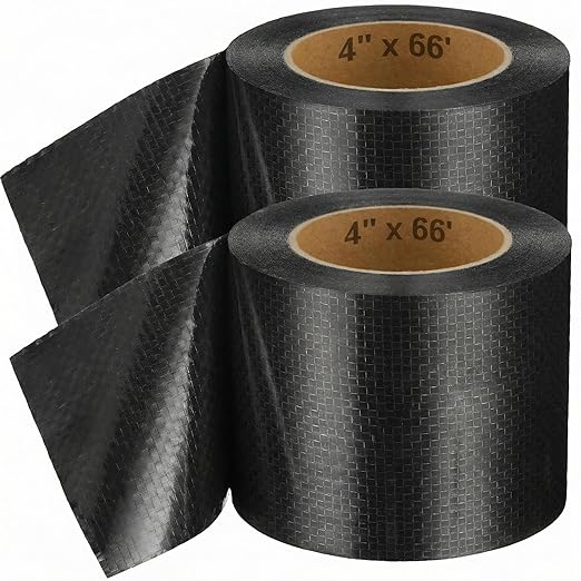 Frienda 4 Inch x 66 Feet RV Underbelly Tape RV Underbelly Material Corrugated Waterproof Flex Belly Tape Thick Adhesive Patch Sealing Mobile Home Camper Travel Trailer Tear Repair (2 Pack)