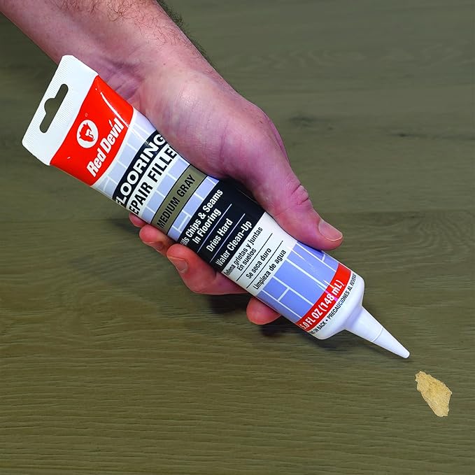 Red Devil 056050 Flooring Repair Filler, 5 oz., Medium Gray, 1 Pack