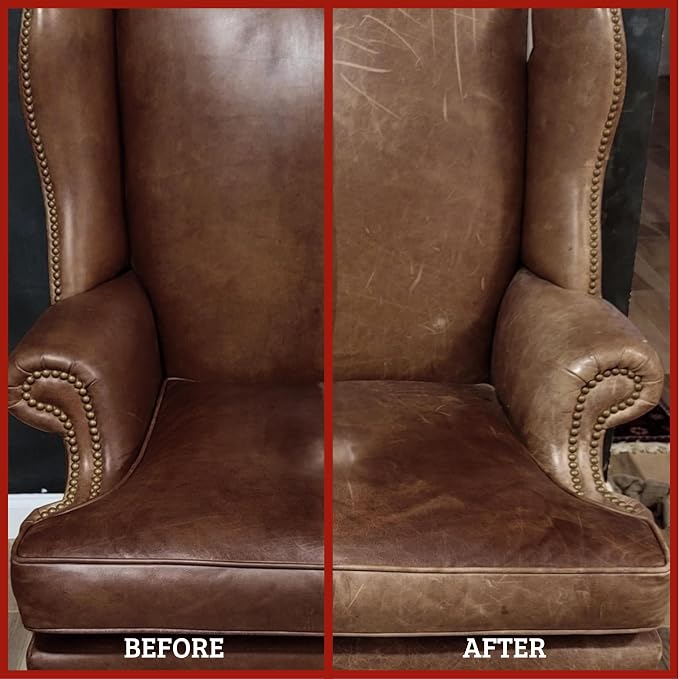 Leather Better All Natural Leather Furniture Cleaner and Conditioner, 10.04 oz - Beeswax, Tallow & Jojoba Oil/Conditions, Softens & Restores Leather Sofas, Boots, Car Seats, Saddles & Bags | Deeply conditions for 3+ months, Eco-Friendly Recyclable Tin,...