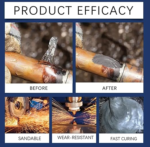Industrial Epoxy Adhesive – Magic Metal Welding Glue for Cast Iron, Wood, Plastic Repair, Waterproof & Heat Resistant Multi-Purpose Bonding Solution