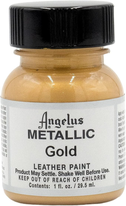 Angelus Metallic Leather Paint, 1 oz., Gold