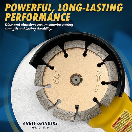 5" Crack Chaser Blade for Cured Concrete, Asphalt Repair or Joint Widen, 0.375" Width, 5/8"-11 Arbor